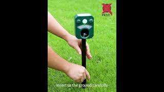 NOLTSE Ultrasonic Cat Deterrent Review  Solar Animal Deterrent  Outdoor Waterproof [upl. by Rigby499]