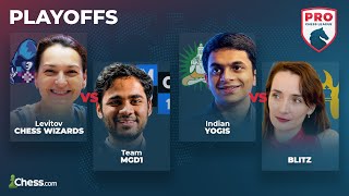 Indian Yogis vs Blitz  Who has their eyes set on the Semis  Quarterfinal 4  Pro Chess League [upl. by Shipman]