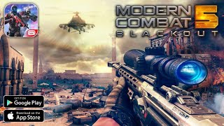 Modern Combat 5 Mobile FPS  Android Gameplay [upl. by Ennobe637]