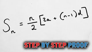 Snn22an1d Full STEP by STEP Comprehensive Proof Arithmetic Series C1 Mathematics [upl. by Asirem]