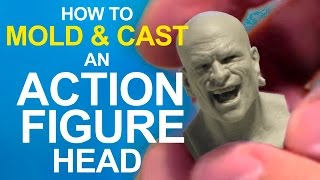 EASY How to MOLD amp CAST an ACTION FIGURE head [upl. by Leifeste675]