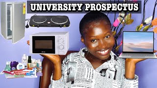 UNIVERSITY PROSPECTUSWHAT TO PACK TO SCHOOL 2022 universityofghana legon2022 student [upl. by Toolis]