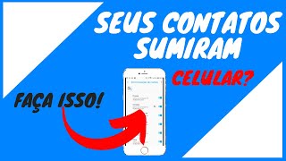 ⚠️Seus contatos estão SUMINDO do seu Celular Veja porque Resolvido [upl. by Nwahsiek688]