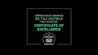 TripAdvisor Awards 93 Taj Hotels the Coveted Certificate of Excellence [upl. by Imotih785]