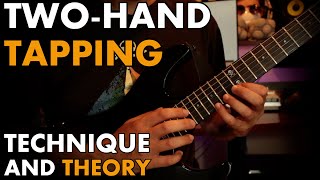 Learn AND Apply Two Hand Tapping Technique  Theory GUITAR LESSON [upl. by Kyla]