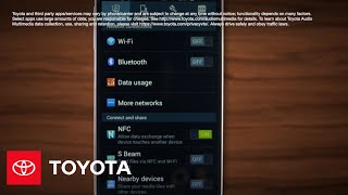 Toyota Entune  Bluetooth Android Pairing  Toyota [upl. by Anitsirhcairam]