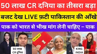 50 LAKH CR INDIAN BUDGET 2025  PAK MEDIA SHOCKED [upl. by Aicelef166]