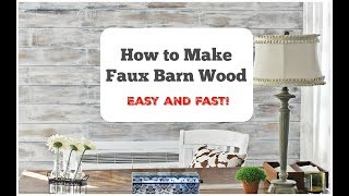 How TO Create Distressed Wood Wall  EASY DIY [upl. by Hummel]