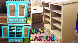 DIY CRAFTS awesome FURNITURE with CARDBOARD recycled [upl. by Violante]