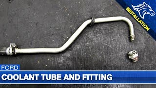 Coolant Tube and Fitting Install Ford Powerstroke 67L [upl. by Golub]