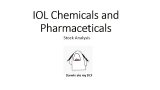 IOL Chemicals and Pharmaceuticals  IOLCP  Stock Analysis [upl. by Ibok433]