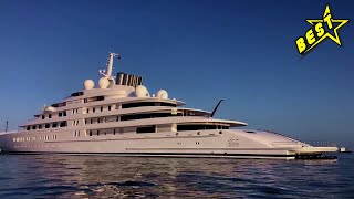 Best Luxury GIGANTIC LONGEST SUPERYACHT 180m AZZAM in The World German shipyard Lürssen Yachts [upl. by Nelleoj438]