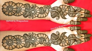 RAKHI SPECIAL SIMPLE MEHENDI DESIGNS  VERY EASY SHADED ARABIC HENNA MEHNDI DESIGNS FOR FRONT HANDS [upl. by Wini]