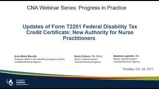 Updates of Form T2201 Federal Disability Tax Credit Certificate [upl. by Mcgean387]