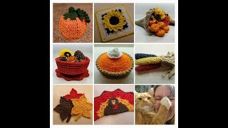 How To Crochet Fall Decor 8 Video Crochet Tutorials COMPILATION VIDEO 1 [upl. by Trinee]