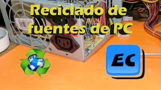 Que podemos hacer con una fuente de pc vieja o rota Reciclado de fuente de computadora [upl. by Aynatahs]