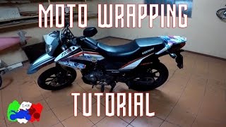 Come wrappare una moto  Personalizzazione moto [upl. by Ytissac695]