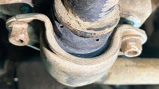 How to Check and Replace the Sway Bar Bushings on the VAG Cars Audi VW Skoda [upl. by Ydaj]