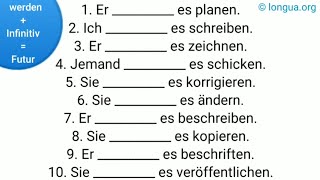 Modalverben haben sein werden Hilfsverben Deutsch Übung A1A2 Deutsch lernen german [upl. by Watkins]