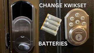 How To Change Battery Kwikset Electronic Deadbolt Lock [upl. by Mayor]