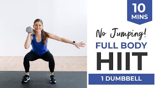 10Minute Beginner HIIT Workout  FULL BODY No Jumping Workout [upl. by Hannahoj892]