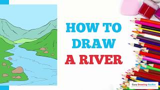 How to Draw a River in a Few Easy Steps Drawing Tutorial for Beginner Artists [upl. by Ellegna]