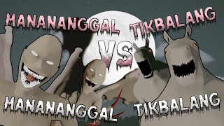 MANANANGGAL vs TIKBALANG Animation [upl. by Kinom]