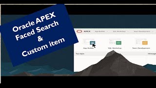 Oracle APEX  Faceted search option builtin and Custom Faceted search creation [upl. by Yerga]