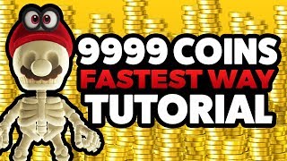 Super Mario Odyssey  FASTEST WAY to 9999 COINS TUTORIAL [upl. by Tucker]