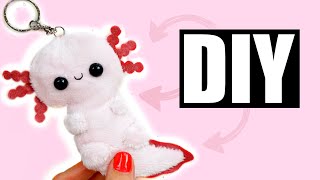 How to make a kawaii axolotl plush DIY [upl. by Mcgee988]