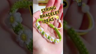 STRING BRACELET IDEA 💡 bracelet handmade tutorial strings diy braceletmaking [upl. by Bevis]