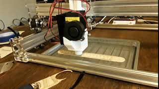 Eleksmaker A3 laser engraver with 60mm Zaxis conversion [upl. by Alta]