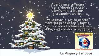 La Virgen y San José con Letra [upl. by Ahtiekahs]