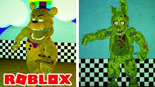 NEW ROBLOX FNAF GAME AND SPRINGTRAP ANIMATRONIC in Roblox Fredbears Mega Roleplay [upl. by Aiuqes360]