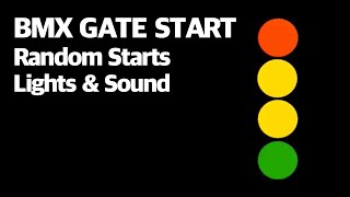 BMX Gate Start  SOUND amp LIGHTS [upl. by Ellah]