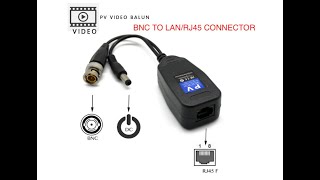 BNC TO LANRJ45 CONNECTOR [upl. by Jamaal]