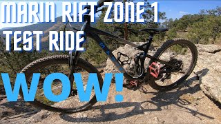 Marin Rift Zone 1  Test Ride and Review  Feat TrailFeatures  Great Budget Full Suspension [upl. by Adar]