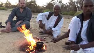 How Nubian People in Egypt Making Their Traditional Jabana Coffee [upl. by Alenoel513]