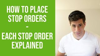 Fidelity  How to Place Stop Orders  Each Stop Order Explained [upl. by Nosnorb738]