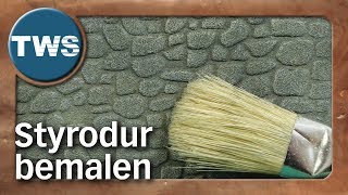 Tutorial Styrodur bemalen  how to paint styrofoam  Hartschaum  XPS foam TabletopGelände TWS [upl. by Noach461]