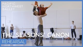 Crystal Pites The Seasons Canon rehearsal  Pacific Northwest Ballet [upl. by Georgeta]