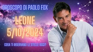 Leone ♌️ LOroscopo di Paolo Fox  5 Ottobre 2024  Discreta chiusura di settimana [upl. by Nylasoj340]