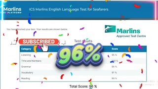 Marlins Test for Seafarer Score 96 [upl. by Hussar]