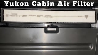 How To Change A 2021  2023 GMC Yukon Cabin Air Filter  Remove Replace Replacement Filter Location [upl. by Napas]