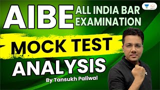 AIBE Mock Test Analysis Last Mins tips and tricks  Tansukh Paliwal  Linking Laws [upl. by Dorkas]