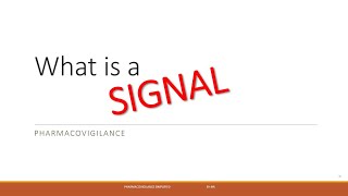 What is a Signal Learn easily in just 5 minutes Concepts in Pharmacovigilance [upl. by Canty]