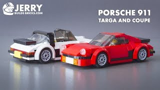 LEGO Porsche 911 Targa and Coupe instructions MOC 47 [upl. by Bocaj]