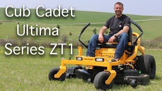 Cub Cadet Ultima Series ZT1 Mower in action  Mowing the Lawn with a Zero Turn Mower [upl. by Suoiradal]