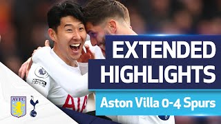 Sonny masterclass  Aston Villa 04 Tottenham  EXTENDED HIGHLIGHTS [upl. by Estrellita]