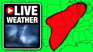 🔴LIVE  Tornado Outbreak Coverage  Live Weather Channel [upl. by Aidroc776]